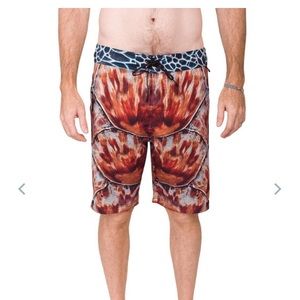 Waterlust hawksbill turtle Men’s board shorts.
